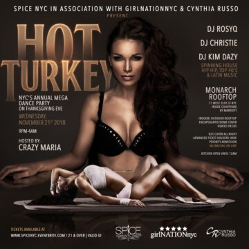 Thanksgiving Eve 2018-HOT TURKEY-  Rooftop Party!
