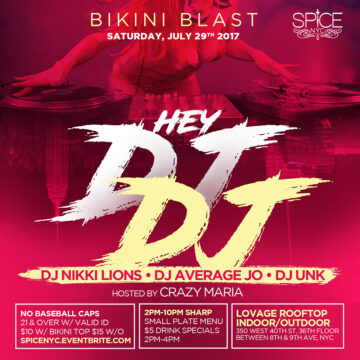 Bikini Blast Finale ‘Hey DJ DJ” | Lovage Rooftop